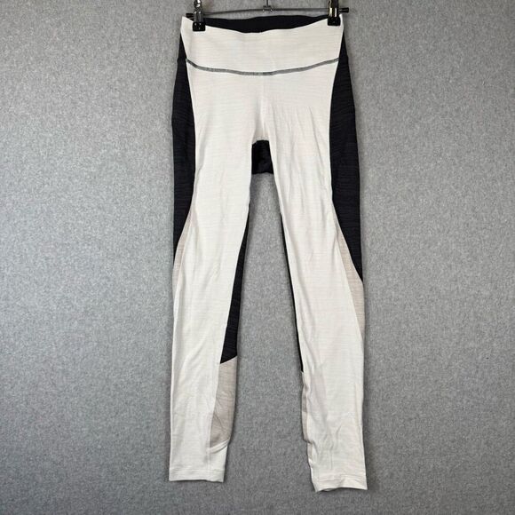 Outdoor Voices Womens XS Techsweat 7/8 Zoom Legging Pants Black White Colorblock - Picture 1 of 6